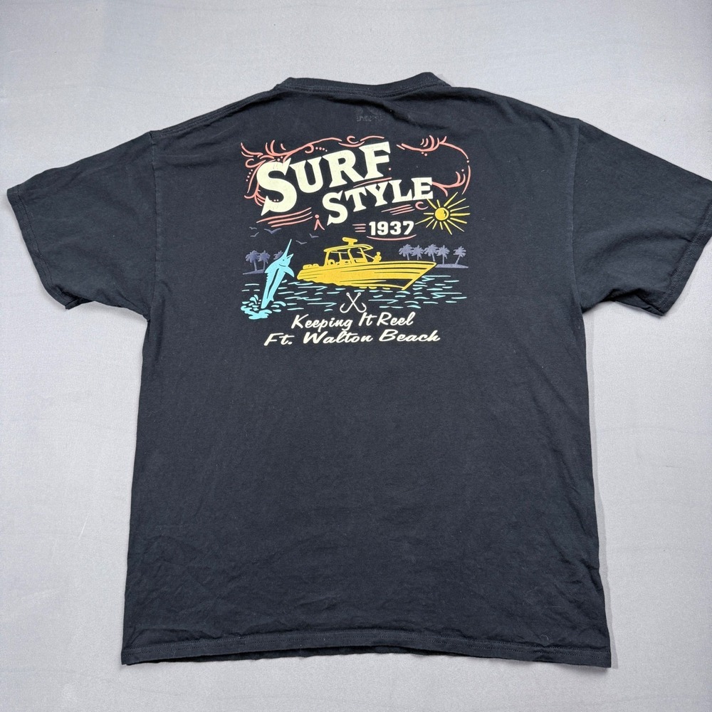 Surf Style Ft. Walton Beach Graphic T-Shirt Florida Surfboard Mens‎